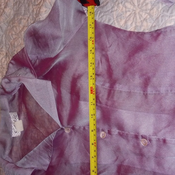 Shimmer Button Collard Shirt - Picture 5 of 6